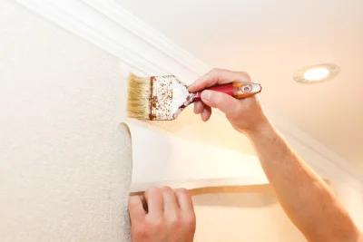 Pose de papier peint à Châtel-sur-Moselle — revêtements muraux et toiles de verre